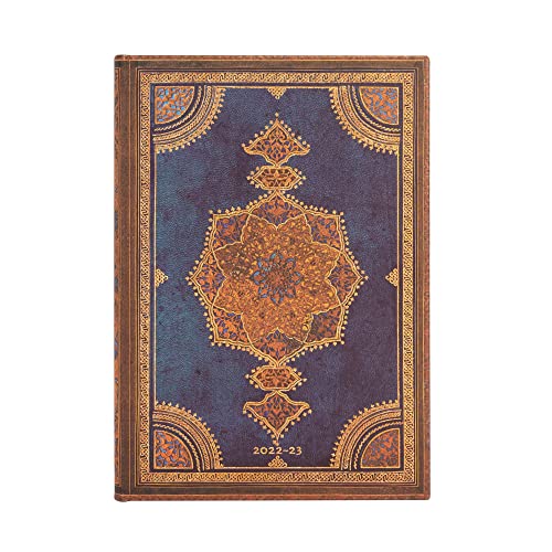 Paperblanks 18 Monate Safavid Indigo 2022–2023 Terminkalender (130 × 180 mm) von Paperblanks