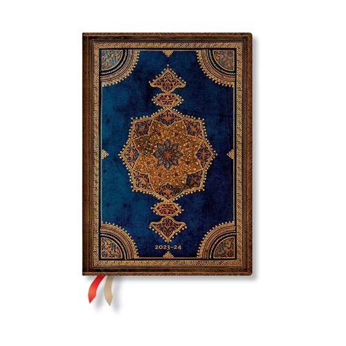 Paperblanks 18-Monatskalender 2023-2024 Safawidische Bindekunst | Horizontal | Midi (130 × 180 mm) von Paperblanks