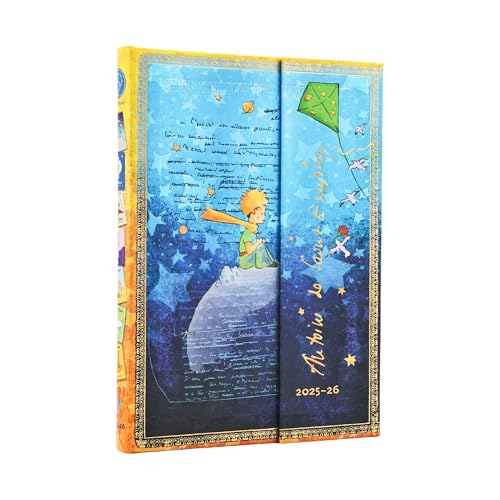 Paperblanks | 2026 Saint-Exupéry, Der kleine Prinz | Faszinierende Handschriften | 13-Monatskalender | Midi | Horizontal | mit Klappumschlag | 160 Pg | 100 GSM von Paperblanks