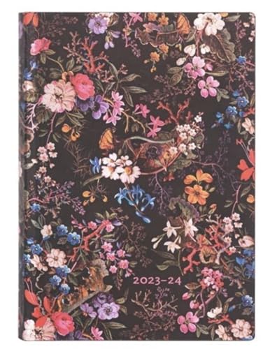 Paperblanks Flexi 12-Monatskalender 2024 Floralia, Day-at-a-Time - Midi (175 x 125), Italienisch von Paperblanks