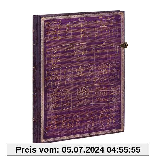Paperblanks PB6400-8 Paperblanks, Beethovens 250. Geburtstag, Notenlinien, Ultra,, Ultra (230 x 180) von Paperblanks