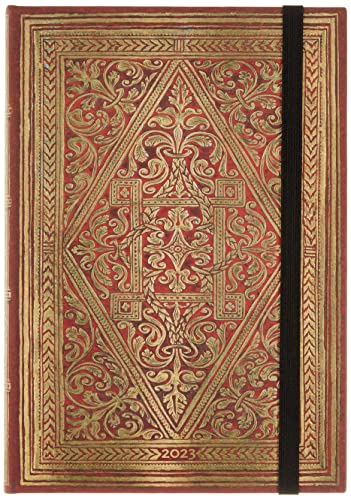 Paperblanks Terminkalender 12 Monate 2023 Gold Spur | Horizontal | Midi (130 × 180 mm) von Paperblanks