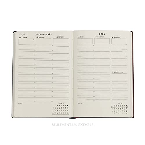 Paperblanks Terminkalender 12 Monate 2023 Samt Blau | Vertikal | Mini (95 × 140 mm) von Paperblanks