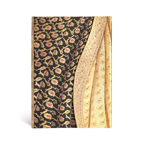 Paperblanks Varanasi-Seiden Siyah Notizbuch Midi Liniert, Midi (180 x 130) von Paperblanks