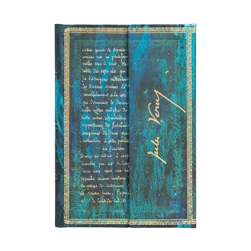 Paperblanks Verne, Twenty Thousand Leagues Embellished Manuscripts Collection Hardcover Mini Lined Wrap Closure 176 Pg 85 GSM von Paperblanks