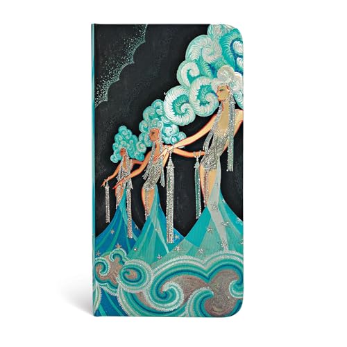 Vintage Vogue Feder - Notizbuch Schlank Liniert - Paperblanks, Slim (180 x 90) von Paperblanks