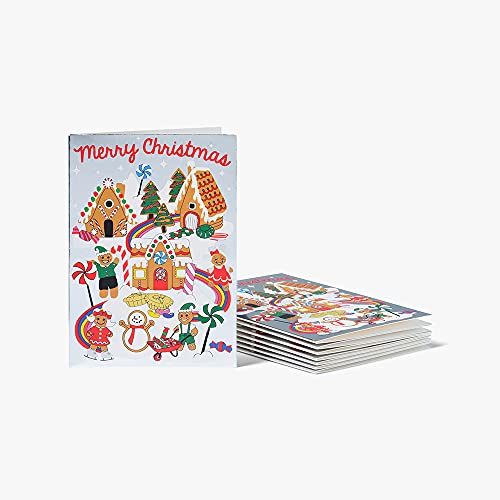Paperchase Wunderhaus Weihnachtskarten, Silberfolie, 8 Stück von Paperchase