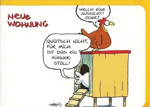 Glückwunschkarte Einzug witzig A6 von Paperclip