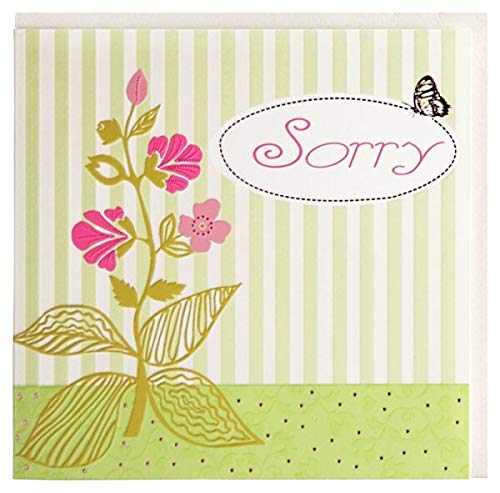 Grußkarte Sorry Entschuldigung Blume von Paperclip