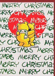Minikarte Geschenkanhänger Christmas Hug von Paperclip