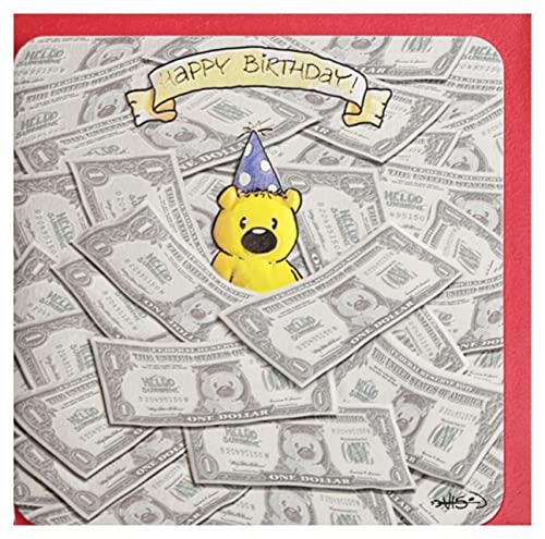 Paperclip Happy Birthday Card Viel Geld Bärchen von Paperclip