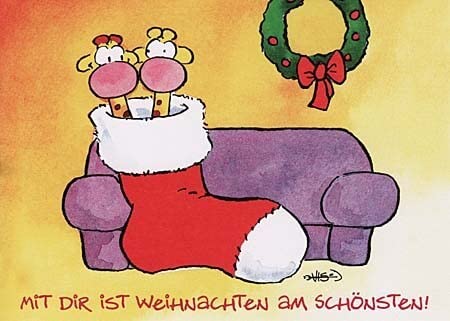 WeihnachtsPOSTkarte Mit DIR von Paperclip