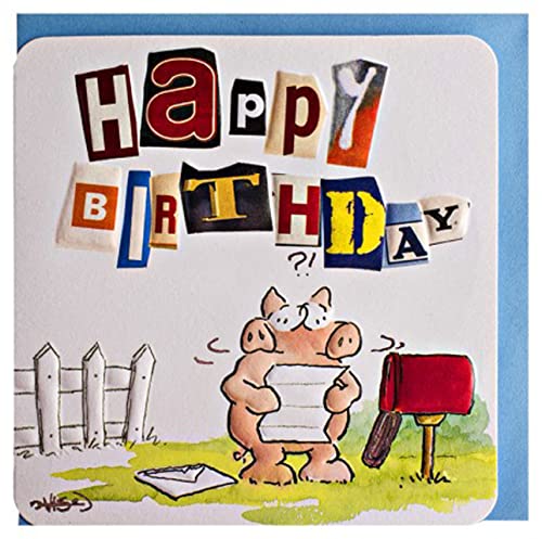 Witzige Geburtstagskarte Anonym von Paperclip