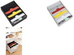 PAPERFLOW Schubladeneinsatz, 6 Fächer, grau aus Polystyrol, Achsabstand: 330 mm, - 1 Stück (2053.02) von Paperflow