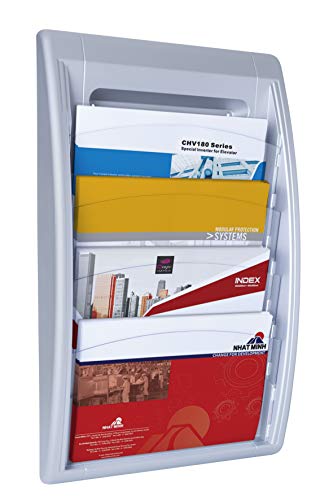 Paperflow 4060.35 Wand-Prospekthalter Quick Blick - A4 quer, alu Paperflow 4060.35 Wand-Prospekthalter Quick Blick - A4 quer, alu von Paperflow