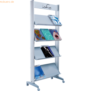 Paperflow Prospektständer 12.A4TM.35 Metall aluminium Paperflow Prospektständer 12.A4TM.35 Metall aluminium von Paperflow
