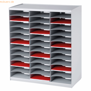 Paperflow Sortierstation Evolution 803.02 36 Fächer grau von Paperflow