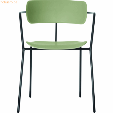 Paperflow Stuhl Bistro Kunststoff VE=4 Stück grün von Paperflow