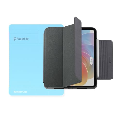 Paperlike Bumper Case für iPad Air 11" (2024/25), iPad Pro 11" (2020/21/22) & iPad Air 10.9" 4. & 5. Generation - robuste und langlebige Hülle mit schlankem Design und hochwertigem Cover von Paperlike