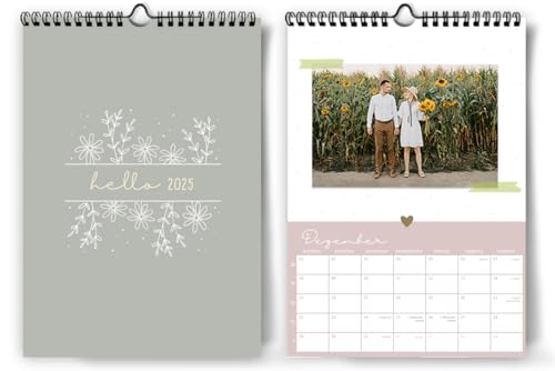 Fotokalender 2025 zum selber gestalten I Bastelkalender in Format A4 I Hochwertiger Kalender 2025 zum Selbstgestalten I Foto Bilder einkleben von Paperlions