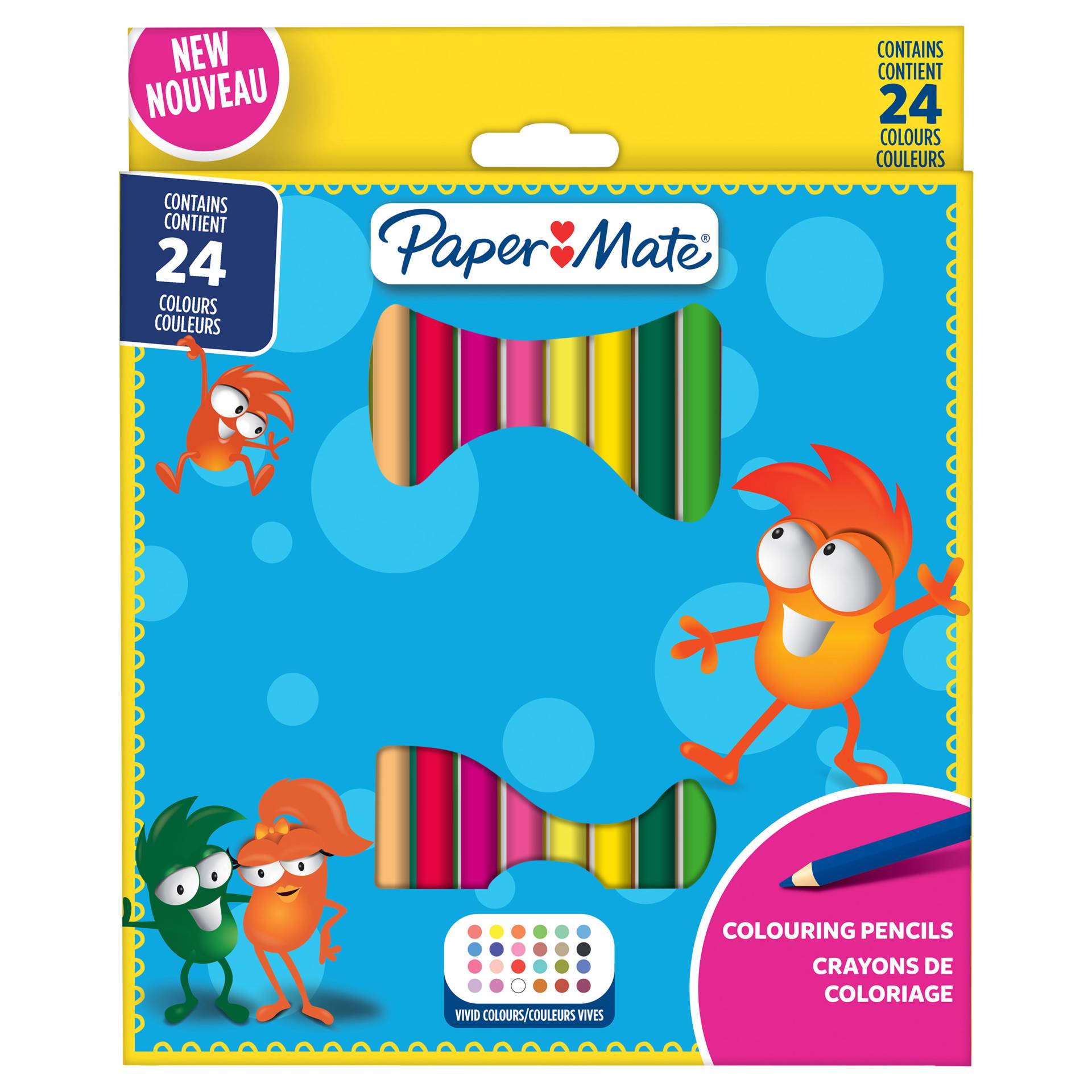 PAPER MATE Buntstifte Kids Colouring Bunt 24er M Blister von Papermate
