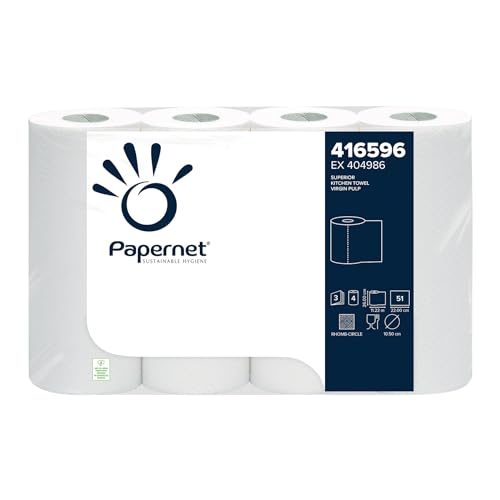 Kitchen Towel Roll Pure Cellolouse, 32 Rollen von Papernet