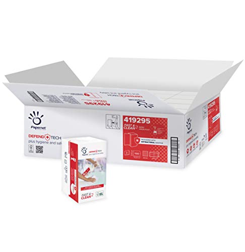 Papernet Fast and Clean Defend Tech Reinigungstücher (419295) | 2-lagige Mehrzweck-Reinigungstücher | Selbstklebende Packung mit antibakterieller Beschichtung | 20 Packungen x 100 Blatt 21,6 x 33,2 cm Papernet Fast and Clean Defend Tech Reinigungstücher (419295) | 2-lagige Mehrzweck-Reinigungstücher | Selbstklebende Packung mit antibakterieller Beschichtung | 20 Packungen x 100 Blatt 21,6 x 33,2 cm von Papernet