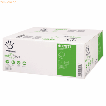 Papernet Toilettenpapier Einzel 407571 2-lagig 224 Blatt 40 Stück Papernet Toilettenpapier Einzel 407571 2-lagig 224 Blatt 40 Stück von Papernet