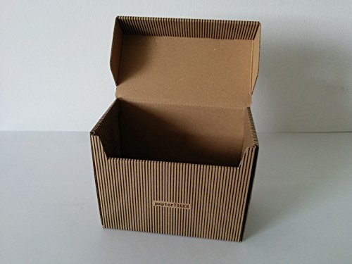 4 Papiertiger Karteikasten A5 Karton Streifendesign swbr faltbar passend für bis zu 300 Karteikarten von Fiico