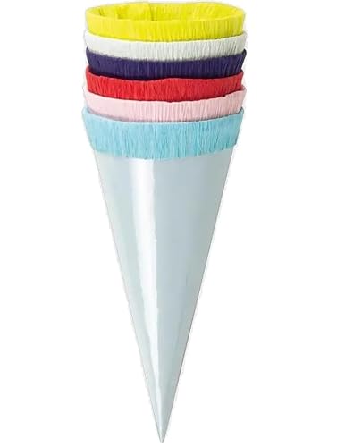 Papiertiger Dekoschultüten 12cm im Polybeutel (Basic, 6 Stk) von Papiertiger