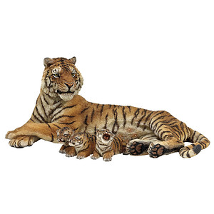 papo 50156 Liegende Tigerin mit Babys Spielfigur von Papo