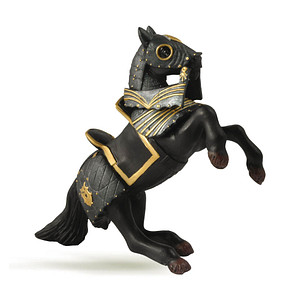 papo Fantasy/Mittelalter 39276 schwarzes Pferd mit Rüstung Spielfigur papo Fantasy/Mittelalter 39276 schwarzes Pferd mit Rüstung Spielfigur von Papo
