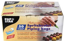 PAPSTAR LDPE-Spritzbeutel Patisserie, transparent, 130 ml aus LDPE-Folie 80 my, hygienisch, lebensmittelecht, max. - 1 Stück (87151) von Papstar