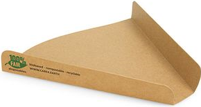 PAPSTAR Pizza-Tray pure, Maße: 180 x 170 x 25 mm aus ungebleichtem, FSC-zertifizeirtem Frischfaserkarton, - 1 Stück (87258) von Papstar