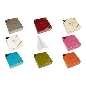 PAPSTAR Servietten ROYAL Collection, türkis aus Tissue, 1/4 Falz, 4-lagig, eingeschweißt, Maße: 400 x - 1 Stück (81748) von Papstar