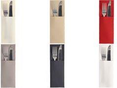 PAPSTAR Servietten-Tasche ROYAL Collection, weiß hochwertige Premium-Serviette mit Besteck-Falzung in - 1 Stück (89419) von Papstar