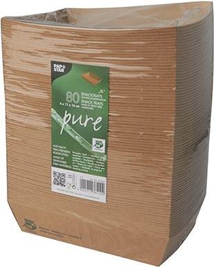 Papstar 87246 - Schüssel - Rechteckig - Karton - Braun - Einfarbig - 80 Stück(e) (87246) von Papstar