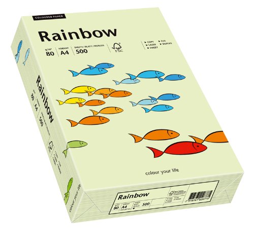 Papyrus 88042585 Drucker-/Kopierpapier farbig: Rainbow 80 g/m², A4 500 Blatt hellgrün von Papyrus