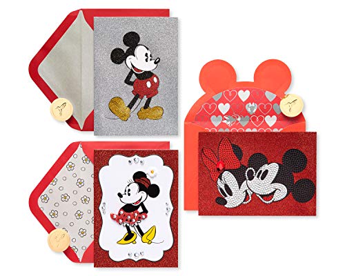 Papyrus Disney Blanko-Karten-Sortiment, Mickey und Minnie Maus, 3 Stück von Papyrus
