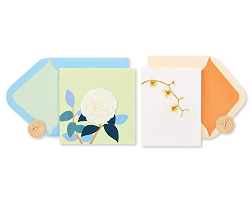 Papyrus Elegante Blanko-Karten mit Umschlägen, Rose und Orchidee, 2 Stück Papyrus Elegante Blanko-Karten mit Umschlägen, Rose und Orchidee, 2 Stück von Papyrus