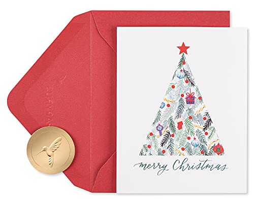 Papyrus Weihnachtskarten, Motiv Merry Christmas Tree, 20 Stück von Papyrus