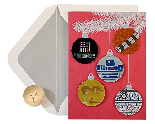 Papyrus Weihnachtskarten, in Box, glitzernd, Star Wars, Weihnachtsdekoration, 8 Stück von Papyrus