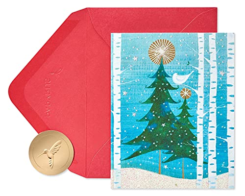 Papyrus Weihnachtskarten mit Umschlägen, Frieden und Glück, Snowbird, 20 Stück von Papyrus