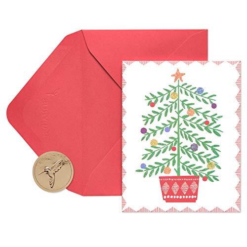 Papyrus Weihnachtskarten mit Umschlägen, Merry Little Christmas, Weihnachtsbaum, 20 Stück von Papyrus
