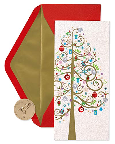Papyrus Weihnachtskarten mit Umschlägen, fröhliche Weihnachtsfeier, Baum, 16 Stück von Papyrus