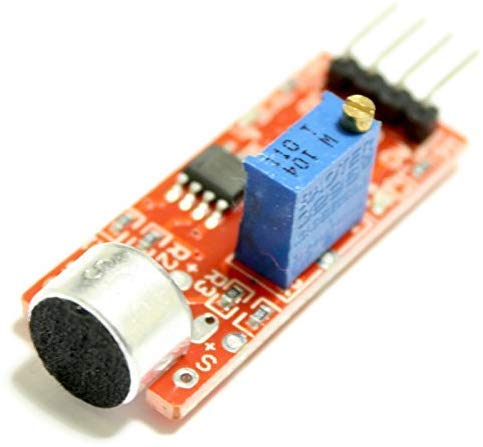 Mikrofon-Sensor-Modul mit PDF-Anleitung z.B. für Arduino, Klatschschalter-Steuerung | Sound-Detektor mit analogem und digitalem Ausgang von Paradisetronic.com