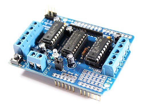 Paradisetronic.com Motor Shield für Arduino UNO/Mega mit 2X L293D Treiber für Schrittmotoren, Servo von Paradisetronic.com