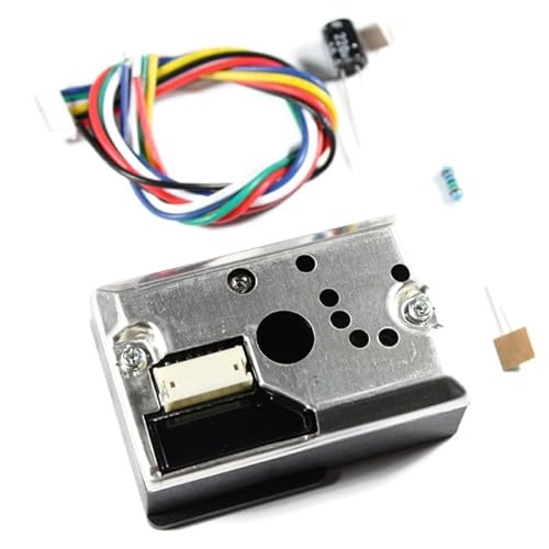 Paradisetronic.com Sharp GP2Y1010AU0F Feinstaubsensor mit Anschlussleitung | Einfache Partikelerkennung | Luftqualitätssensor | Messen der Raumluftqualität z.B. für Arduino von Paradisetronic.com