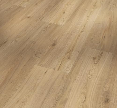 Parador Designboden Vinyl Basic 5.3 Eiche natur Gebürstete Struktur Landhausdiele 4-seitige Fase von Parador