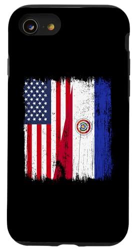 Amerika Paraguay Halbflagge Amerikanische Paraguayische Wurzeln Hülle für iPhone SE (2020) / 7 / 8 von Paraguay Flag Designs Proud Paraguayan Roots